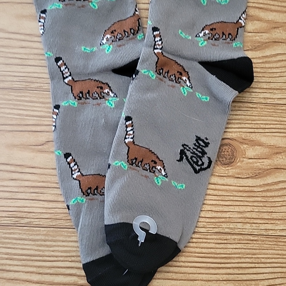 Costa Rica Trash Panda Patterned Socks - Picture 2 of 3